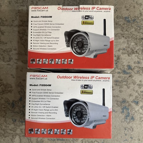 Two foscam fi8904w outdoor - two,